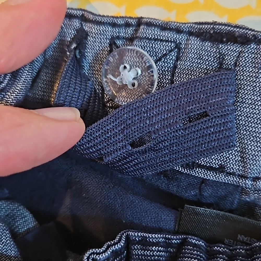 Boys adjustable waist 8-9 yrs dark grey / black fine corduroy trousers see pics - Picture 6 of 12